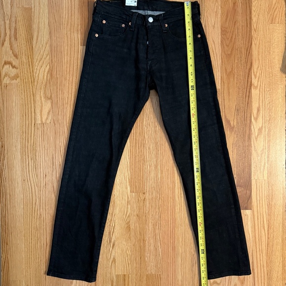 Levi’s Men’s 501 Original Black Jeans w/Button Fly - Picture 8 of 8